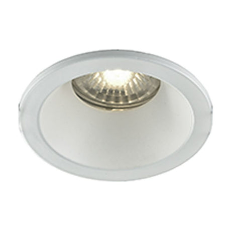 LED recessed downlight in white finish