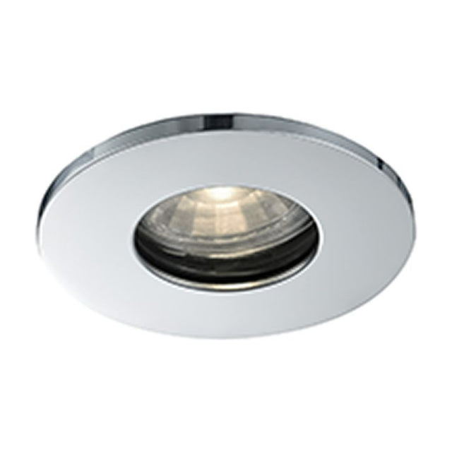 GU10 recessed downlight in chrome finish