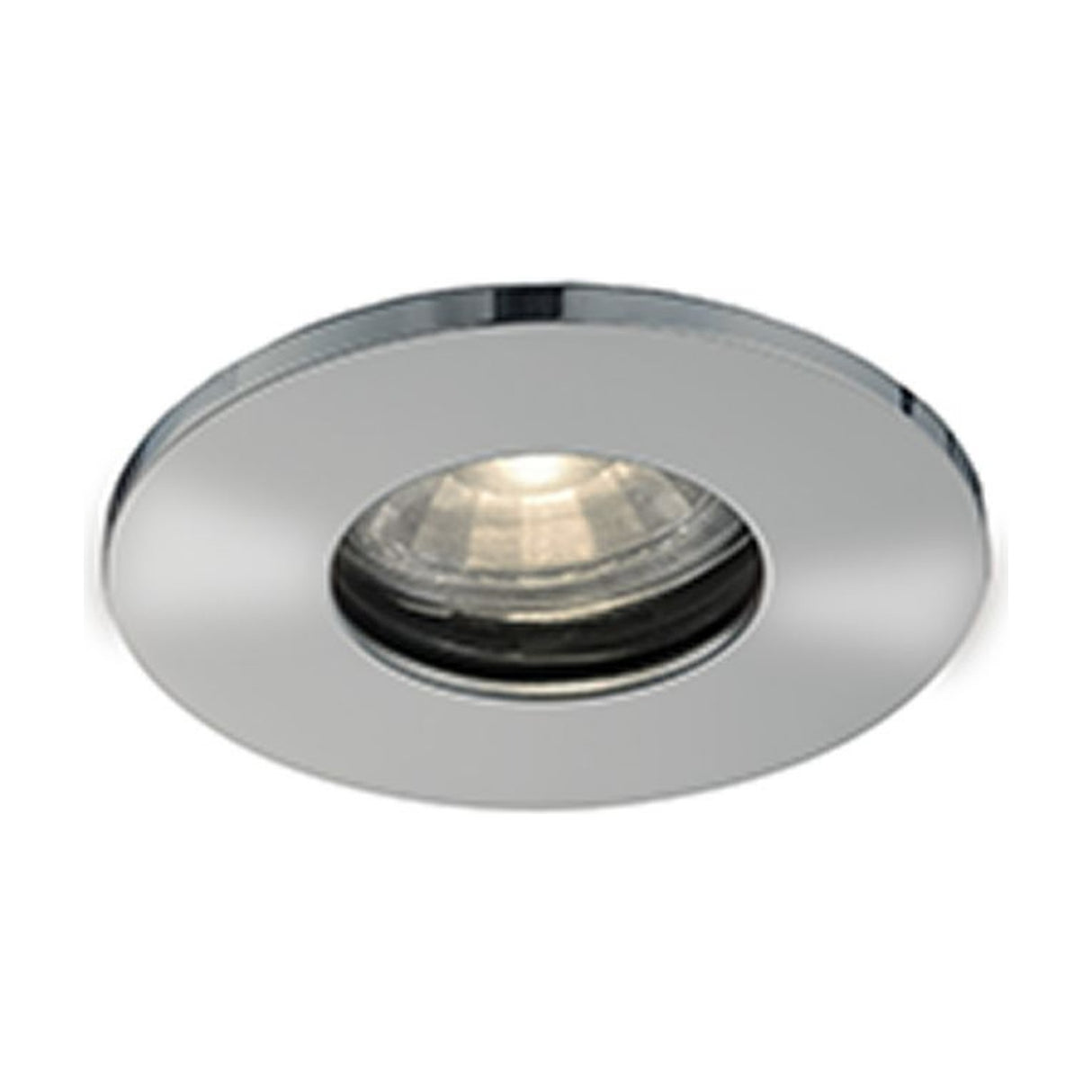 GU10 recessed downlight in satin nickel finish