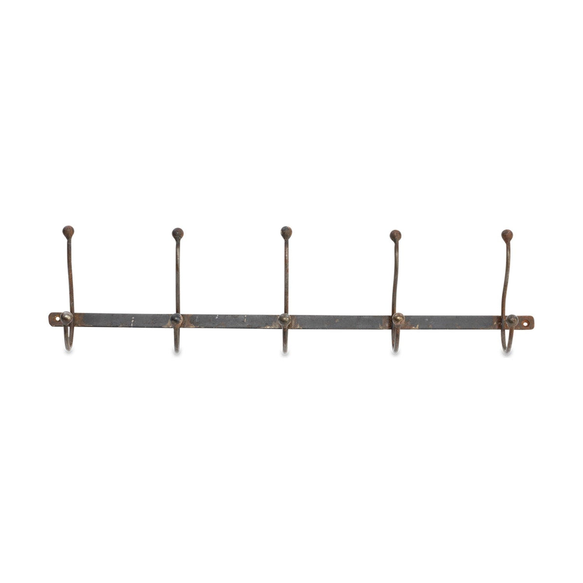 Rama Iron Wall Hooks - Grey - Row of 5