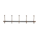 Rama Iron Wall Hooks - Grey - Row of 5