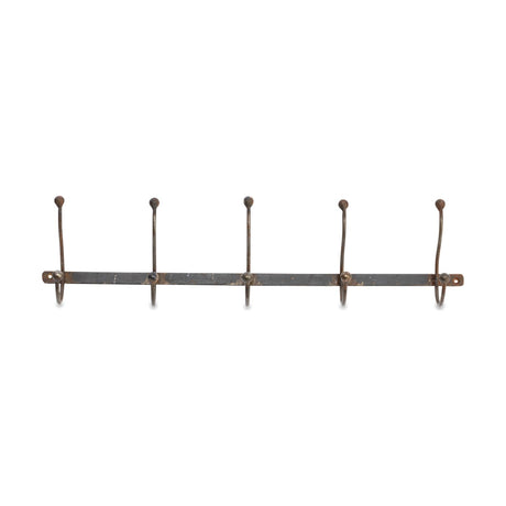 Rama Iron Wall Hooks - Grey - Row of 5
