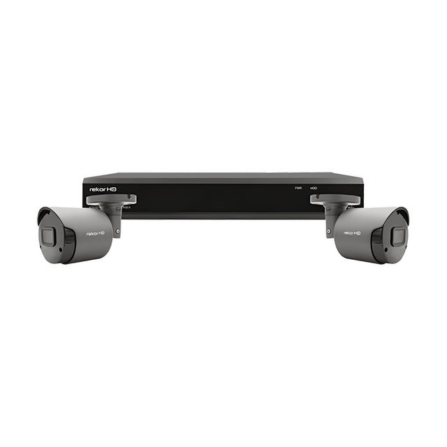 RekorHD 2MP Analogue 4 Channel 2 Camera Bullet Kit 1TB - Grey