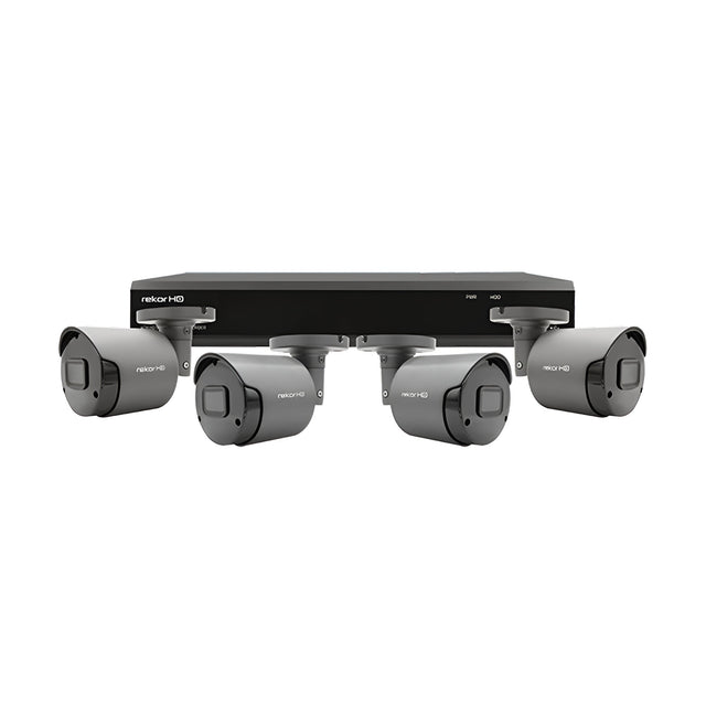 RekorHD 2MP Analogue 4 Channel 4 Camera Bullet Kit 1TB - Grey