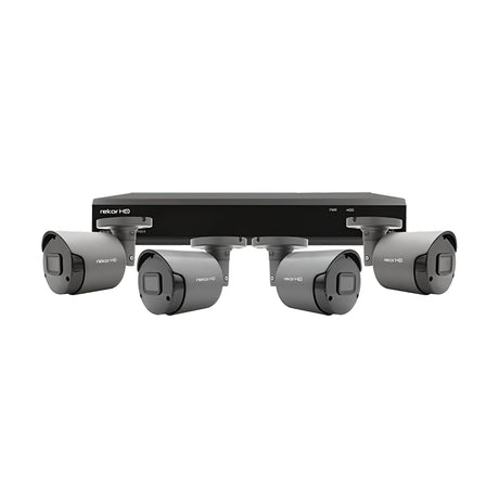 RekorHD 2MP Analogue 4 Channel 4 Camera Bullet Kit 2TB - Grey