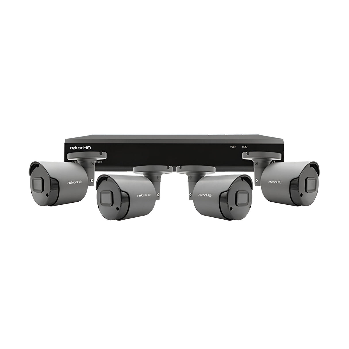 RekorHD 2MP Analogue 8 Channel 4 Camera Bullet Kit 4TB - Grey