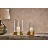 Rajura Small Hurricane Lantern - Brass