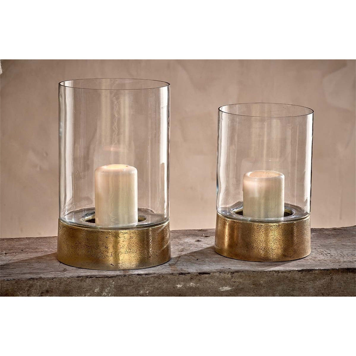 Rajura Large Hurricane Lantern - Brass