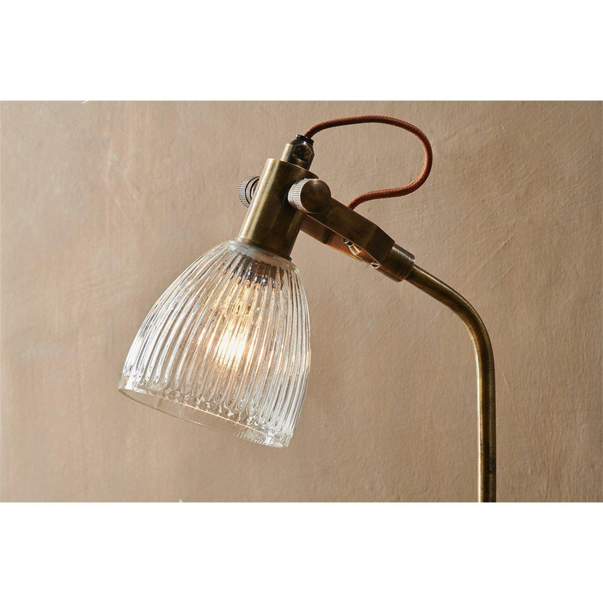Rarni Recycled Glass Table Lamp - Antique Brass
