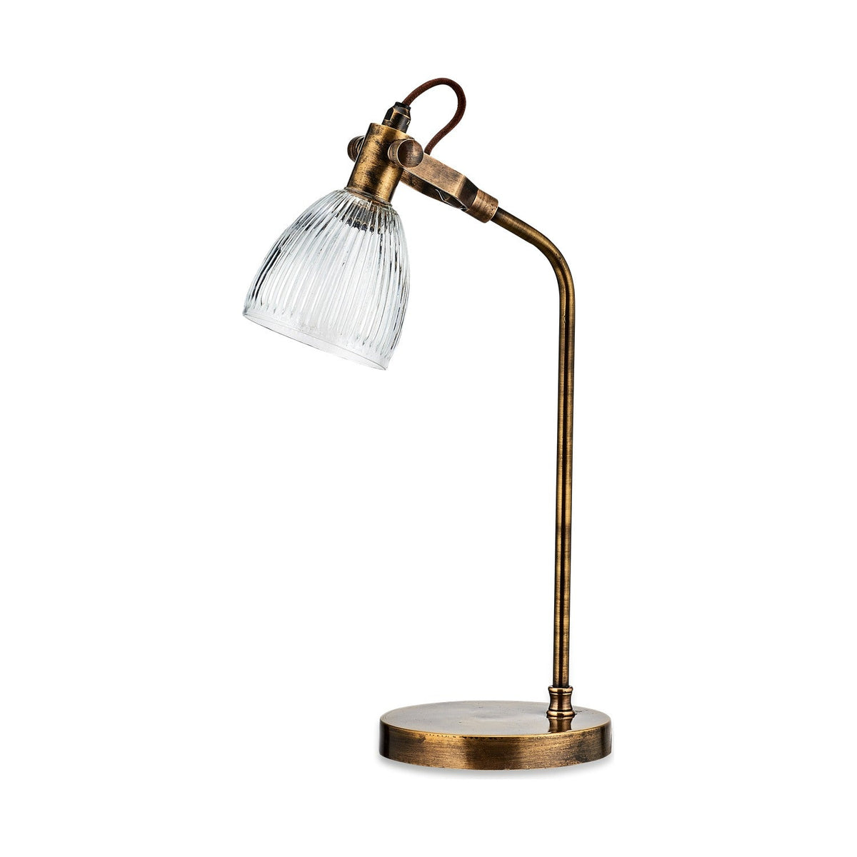 Rarni Recycled Glass Table Lamp - Antique Brass