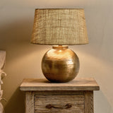 Rasan Table Lamp Base - Antique Brass