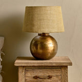 Rasan Table Lamp Base - Antique Brass