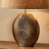 Ramvas Etched Table Lamp Base - Antique Brass