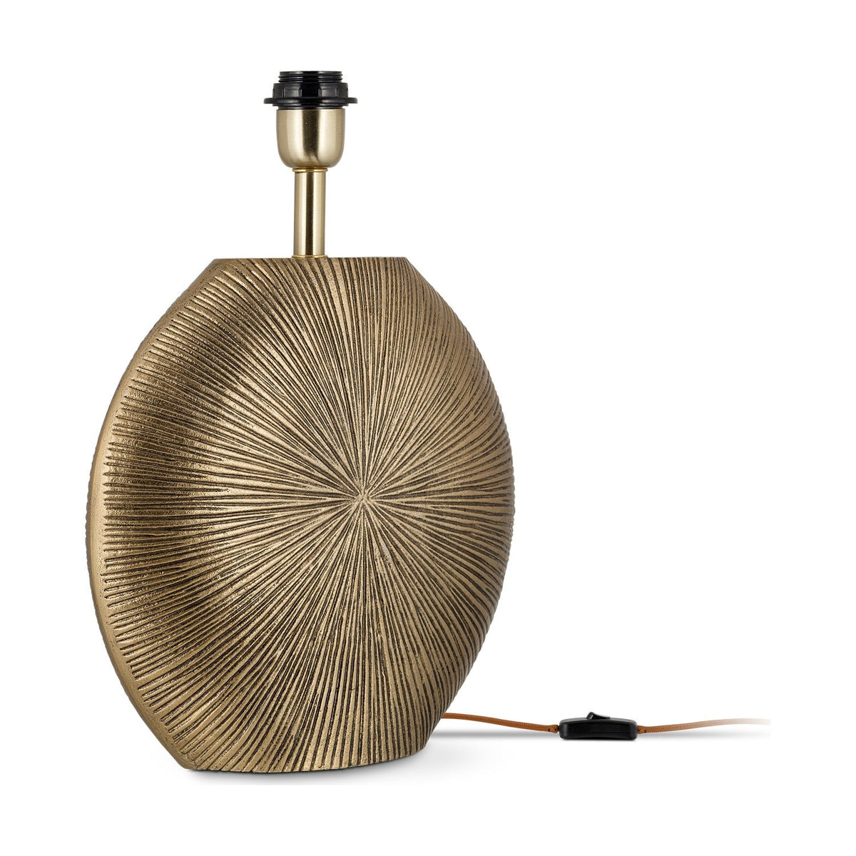 Ramvas Etched Table Lamp Base - Antique Brass