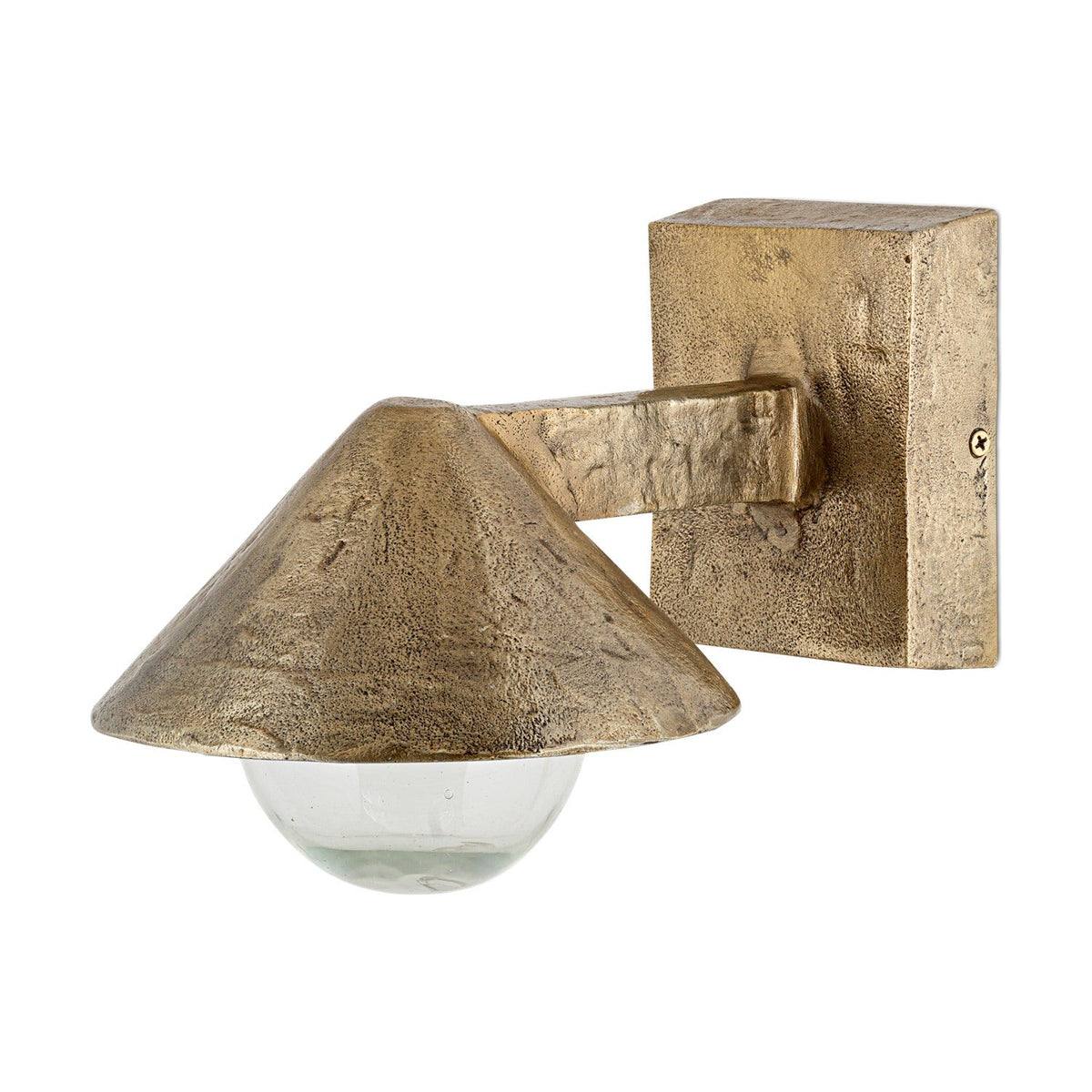Rhya Aluminium Outdoor Wall Light - Antique Brass