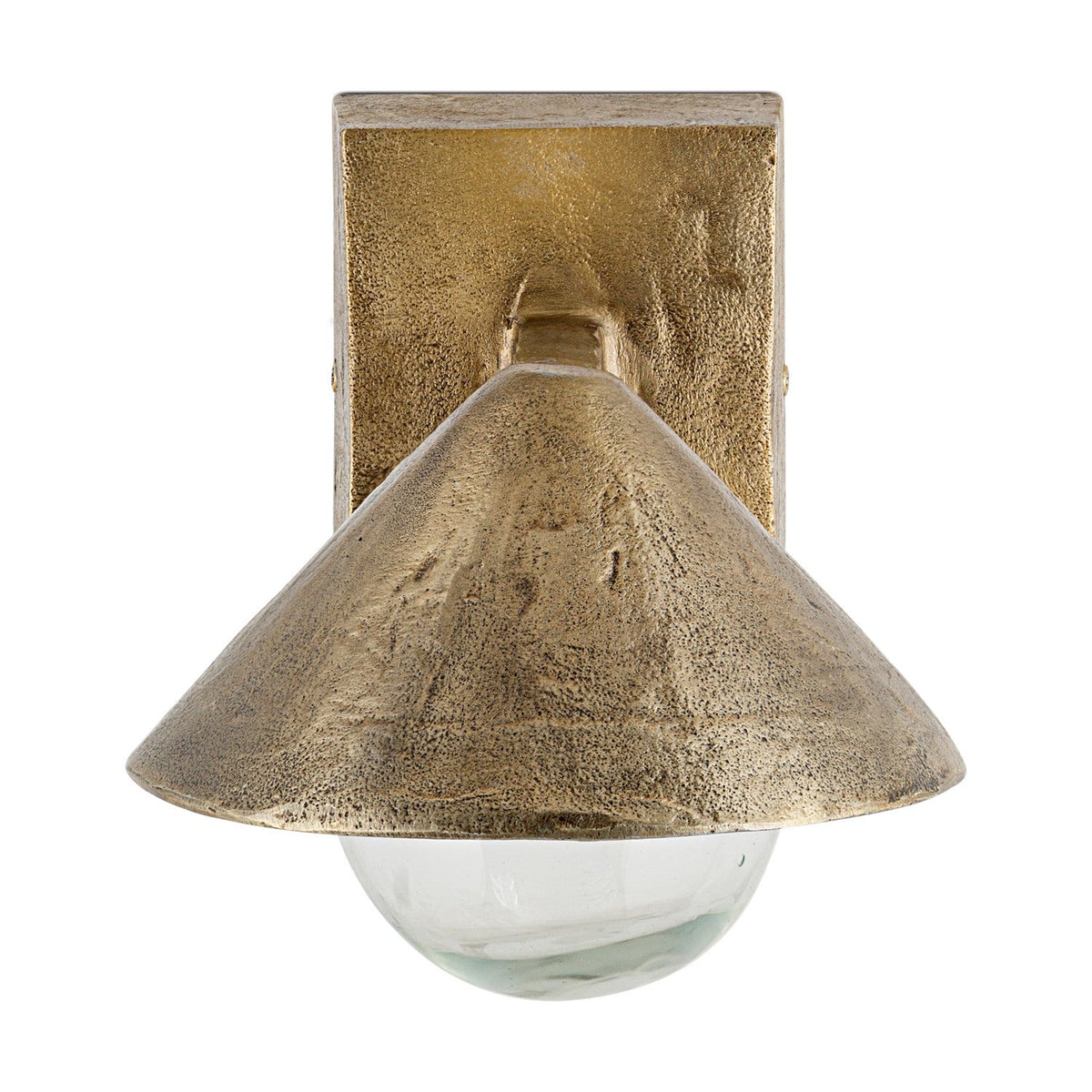 Rhya Aluminium Outdoor Wall Light - Antique Brass