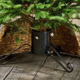 Vesvorne Water Hyacinth Christmas Tree Skirt - Natural