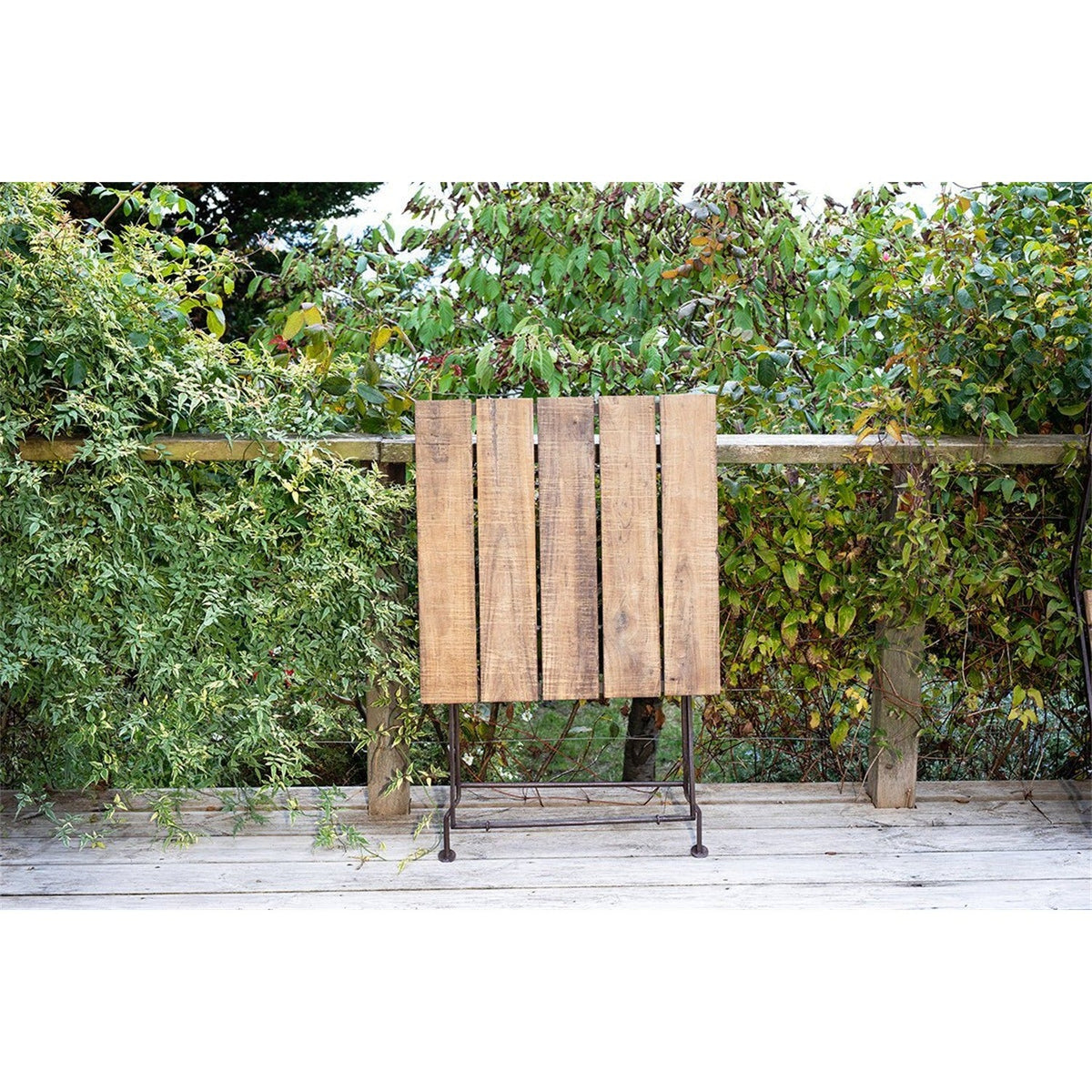 Rishikesh Reclaimed Wood Folding Garden Table - Natural