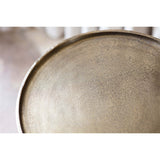 Rohia Small Cast Metal Side Table - Brass