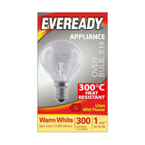E14 (SES) Oven Bulb 40W 300lm - Warm White 2800K retail pack