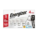 GU10 LED Bulb 3.6W 345lm Dimmable - Daylight 6500K, 4 Pack retail pack