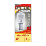 B15 (SBC) Pygmy Bulb 15W 60lm - Warm White 2800K retail pack