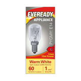E14 (SES) Pygmy Appliance Bulb 15W 60lm - Warm White 2800K retail pack