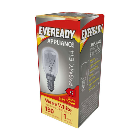 E14 (SES) Pygmy Bulb 25W 150lm - Warm White 2800K retail pack