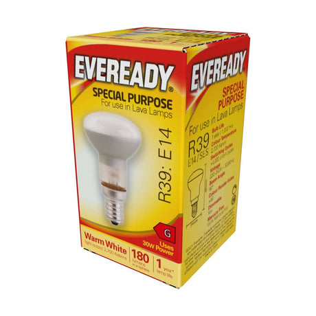 E14 (SES) Reflector R39 Bulb 30W 180lm - Warm White 2700K retail pack