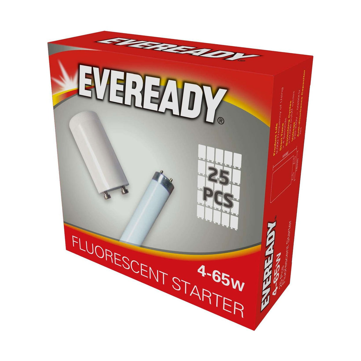 4-65W Fluorescent Starter - 25 Pack retail pack