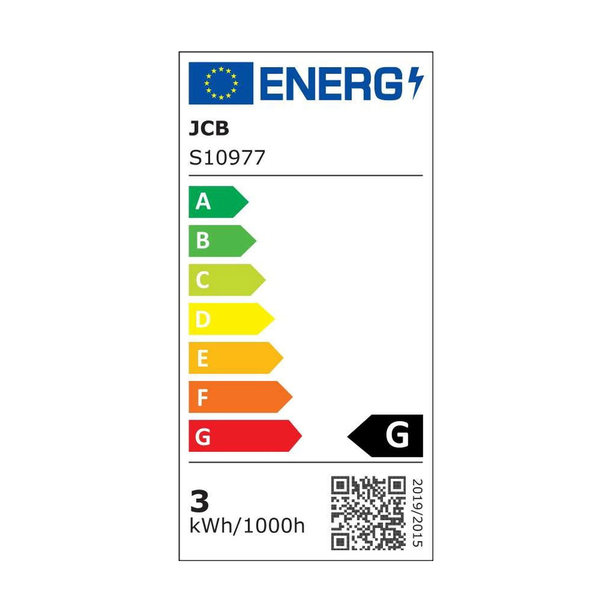 E14 (SES) LED Candle Bulb 3W 250lm - Warm White 3000K energy label