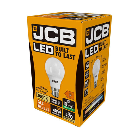 B22 (BC) LED GLS Bulb 4.9W 470lm - Warm White 3000K retail pack