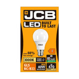 B22 (BC) LED GLS Bulb 4.9W 470lm - Warm White 3000K retail pack