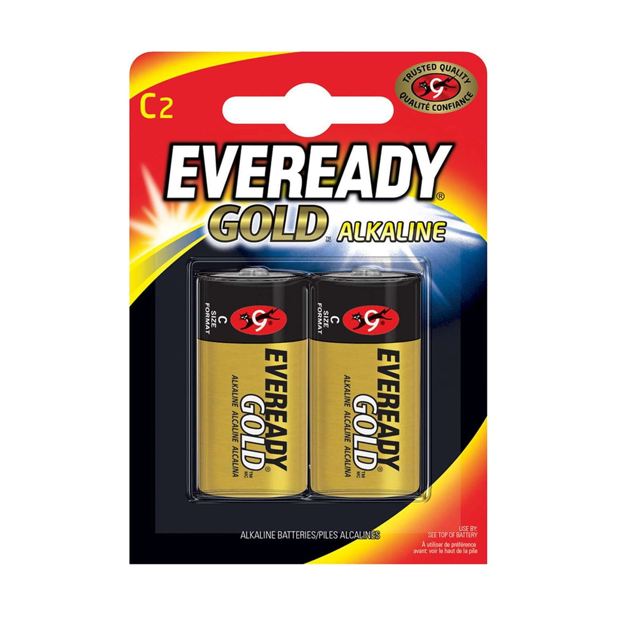 Eveready Gold C Batteries (LR14) - 2 Pack retail pack