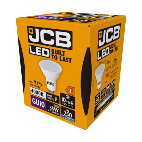 GU10 LED Spotlight Bulb 3W 230lm Non-Dimmable - Cool White 4000K retail pack