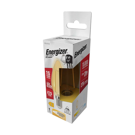 E14 (SES) LED Candle Bulb 2.5W 275lm Non-Dimmable - Warm White retail pack