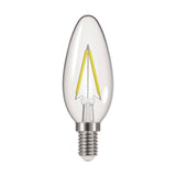 E14 (SES) LED Filament Candle Bulb 2W 250lm - Warm White 2700K