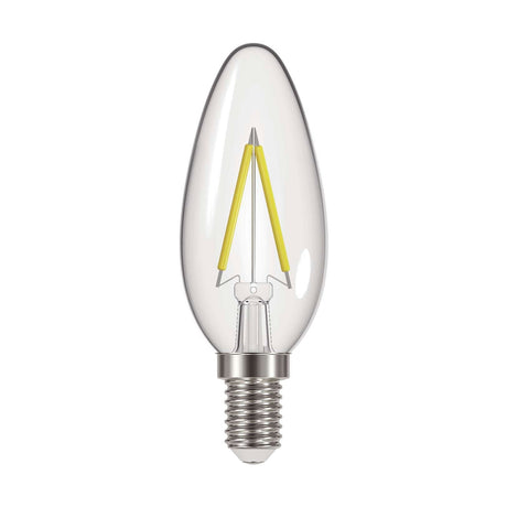 E14 (SES) LED Filament Candle Bulb 2W 250lm - Warm White 2700K