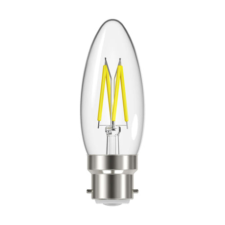 B22 (BC) LED Candle Bulb 4W 470lm Non-Dimmable - Warm White 2700K