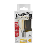 E14 LED Filament Golf Bulb 4W 470lm - Warm White 2700K - Energizer retail pack
