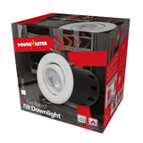 PowerMaster Fire Rated Tilt Downlight - White