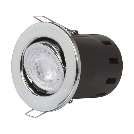 Fire Rated Tilt Downlight - Chrome