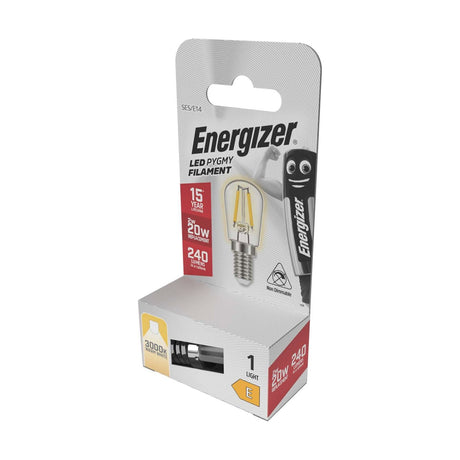 E14 (SES) LED Pygmy Bulb 2W 240lm Non-Dimmable - Warm White 3000K retail pack