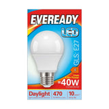 E27 (ES) LED GLS Bulb 4.9W 470lm - Daylight 6500K - Eveready retail pack
