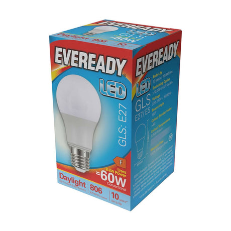 E27 (ES) LED GLS Bulb 8.8W 806lm Non-Dimmable - Daylight 6500K retail pack