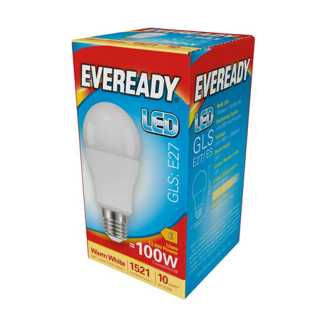 E27 (ES) LED GLS Bulb 13.8W 1521lm - Warm White 3000K retail pack