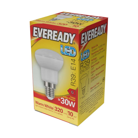 E14 (SES) LED R39 Reflector Bulb 4.5W 320lm - Warm White 3000K retail pack