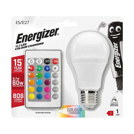 E27 (ES) LED GLS Bulb 9.7W 806lm Dimmable - RGB+W retail pack