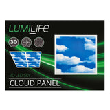 LumiLife 600x600 3D LED Cloud Panel - 6000K, 40W