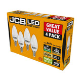 E14 (SES) LED Candle Bulb 5.5W 470lm - Warm White 3000K, 4 Pack retail pack